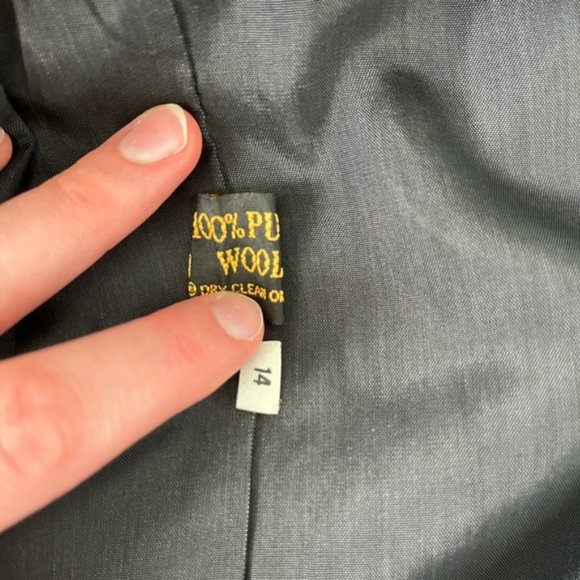 Vintage Double Breasted Wool Tailored Blazer - Picture 13 of 15